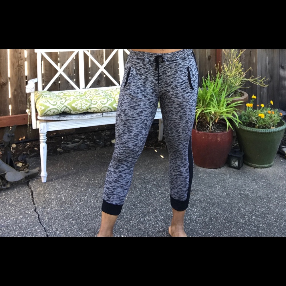 Tweed Knit Cropped Joggers